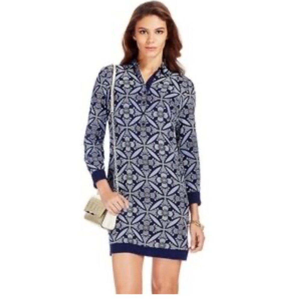 Diane Von Furstenberg silk Sorrel Midnight Tile Floral Dress